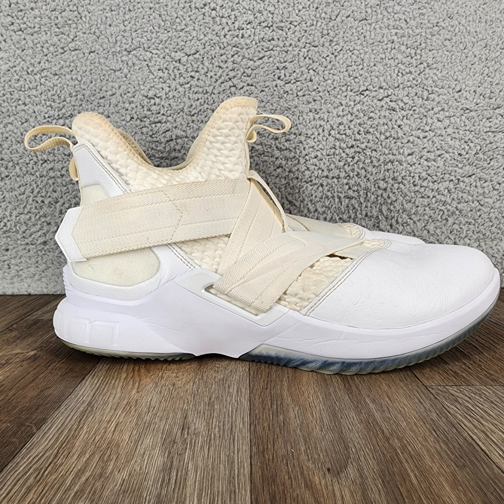 Nike LeBron Soldier 12 White Ice Basketball Shoes Mens 11.5 AO4054-101
